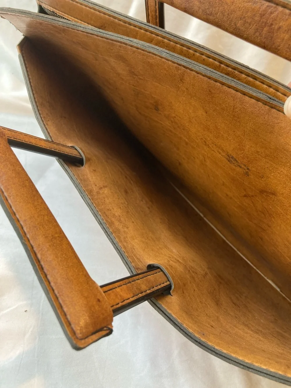 Vintage Leather McMillan Briefcase Portfolio Laptop Carrier Travel Office Bag